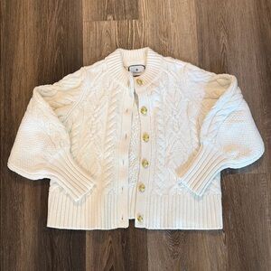 Tuckernuck Ivory Cotton Colette Cardigan